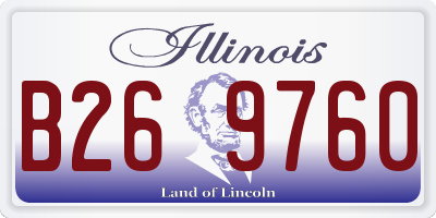IL license plate B269760