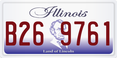 IL license plate B269761