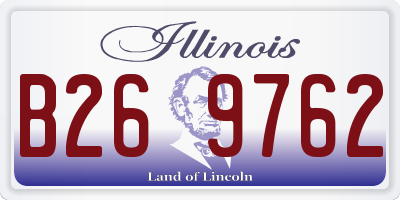 IL license plate B269762