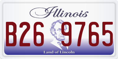 IL license plate B269765
