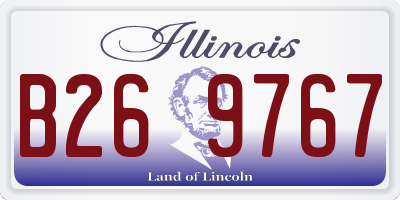 IL license plate B269767