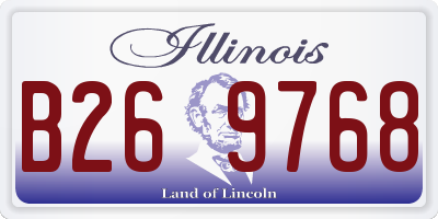 IL license plate B269768