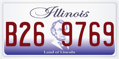 IL license plate B269769