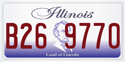 IL license plate B269770