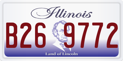IL license plate B269772