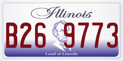 IL license plate B269773