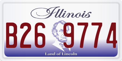 IL license plate B269774
