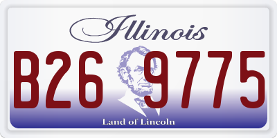 IL license plate B269775