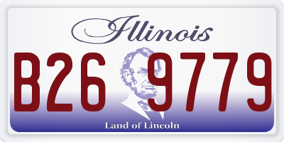 IL license plate B269779