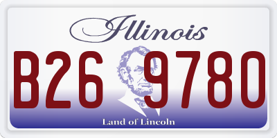 IL license plate B269780