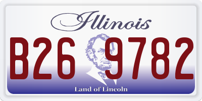 IL license plate B269782