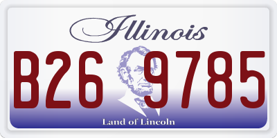 IL license plate B269785