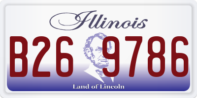 IL license plate B269786