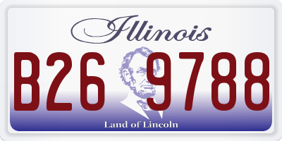 IL license plate B269788
