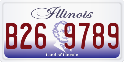 IL license plate B269789