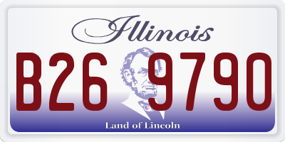 IL license plate B269790