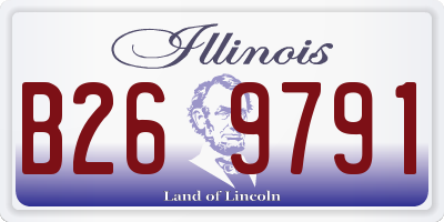 IL license plate B269791