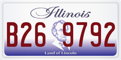 IL license plate B269792