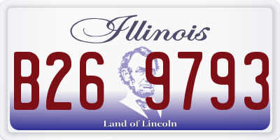 IL license plate B269793