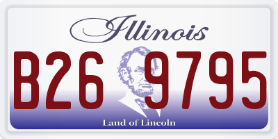IL license plate B269795
