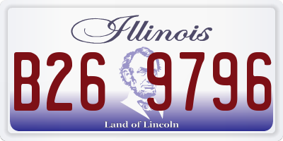IL license plate B269796
