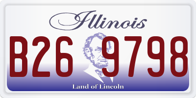 IL license plate B269798