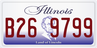 IL license plate B269799