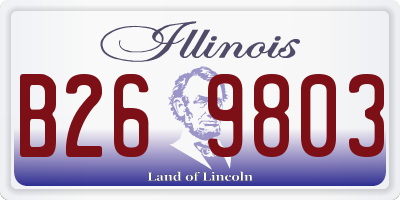 IL license plate B269803