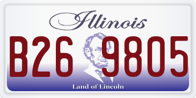 IL license plate B269805