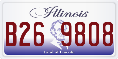 IL license plate B269808