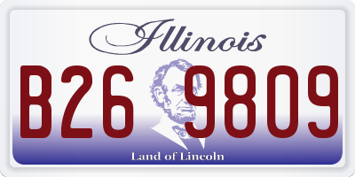 IL license plate B269809