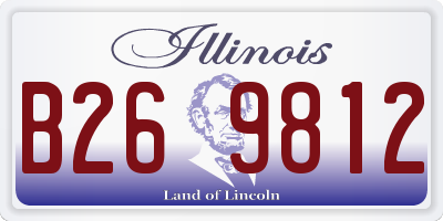 IL license plate B269812