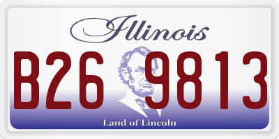 IL license plate B269813