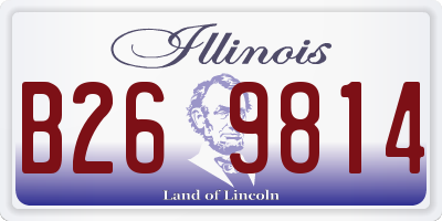 IL license plate B269814