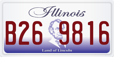 IL license plate B269816