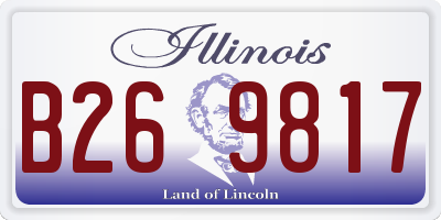 IL license plate B269817