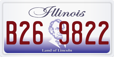 IL license plate B269822