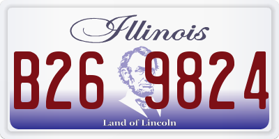 IL license plate B269824