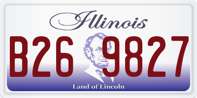 IL license plate B269827