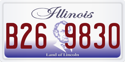 IL license plate B269830