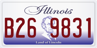 IL license plate B269831
