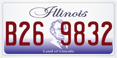 IL license plate B269832