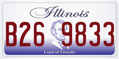 IL license plate B269833