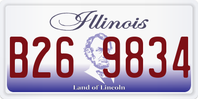 IL license plate B269834