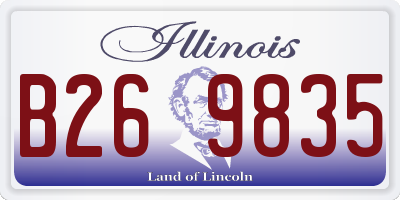 IL license plate B269835