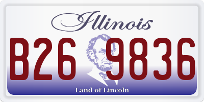 IL license plate B269836