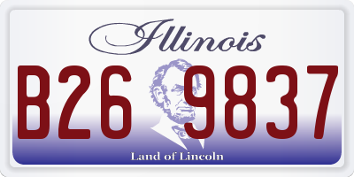 IL license plate B269837