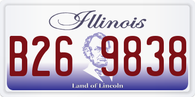 IL license plate B269838