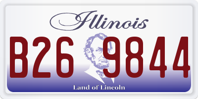 IL license plate B269844