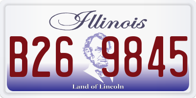 IL license plate B269845